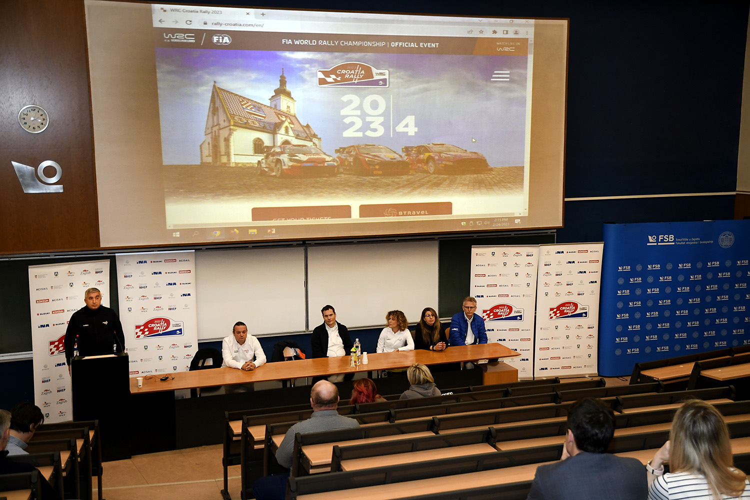 Croatia Rally Tribune at the Faculty of Mechanical Engineering and Naval Architecture - 2