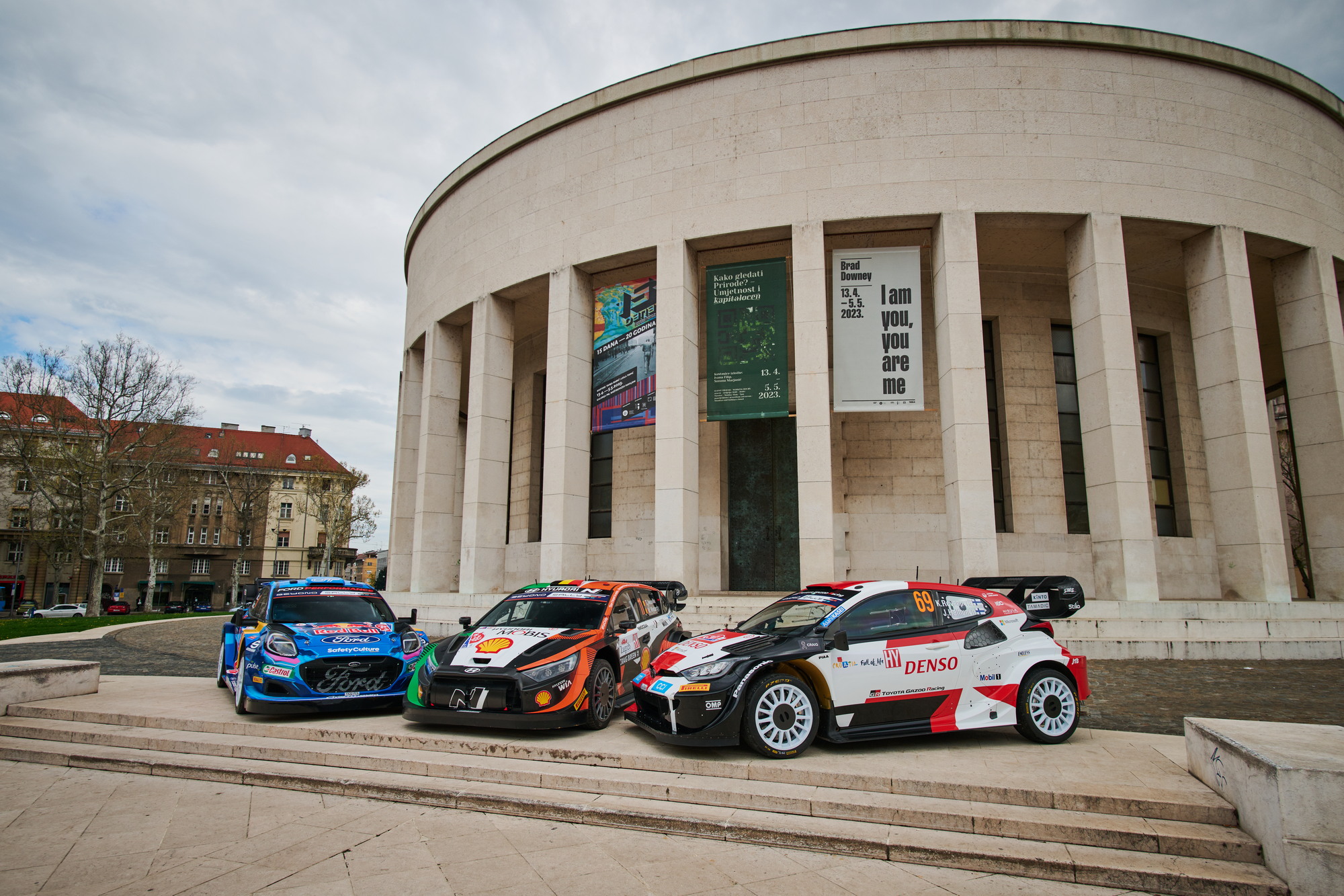 Rally1 cars in Zagreb city centre - 2